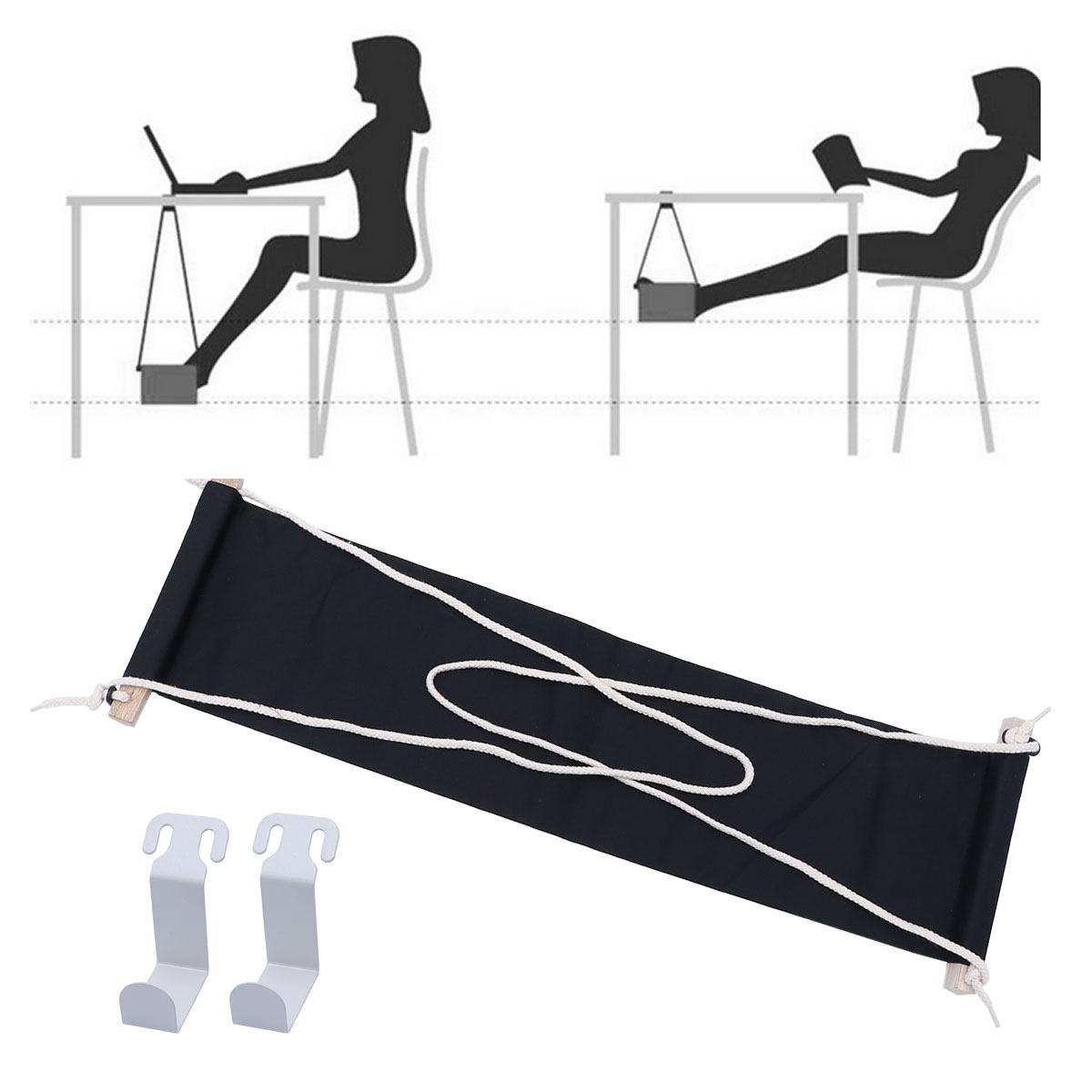 Footrest Under Desk - Rede de apoio para os pés