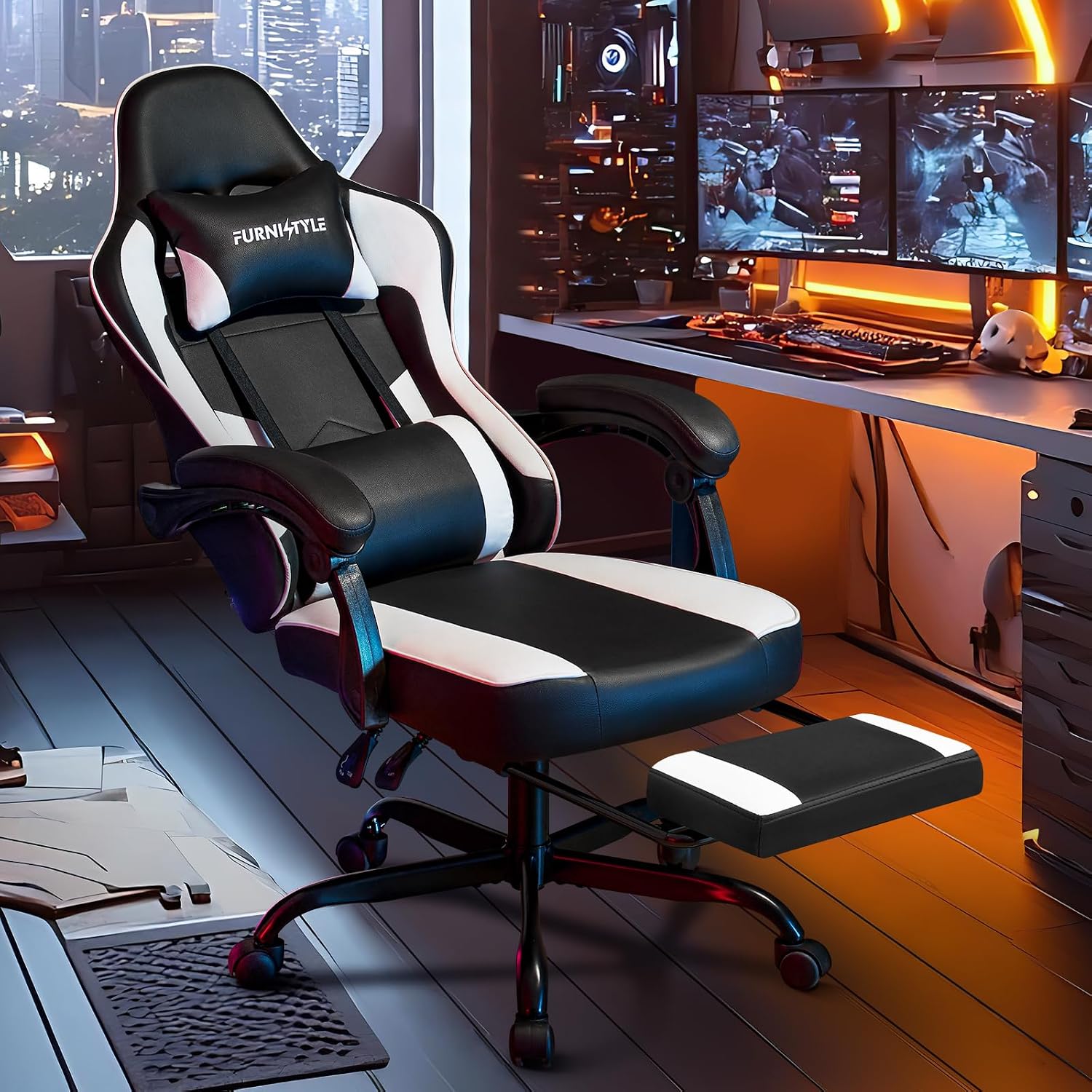 Cadeira de jogos com apoio par - Video Gaming & Esports Usd Acc avaliação e preço