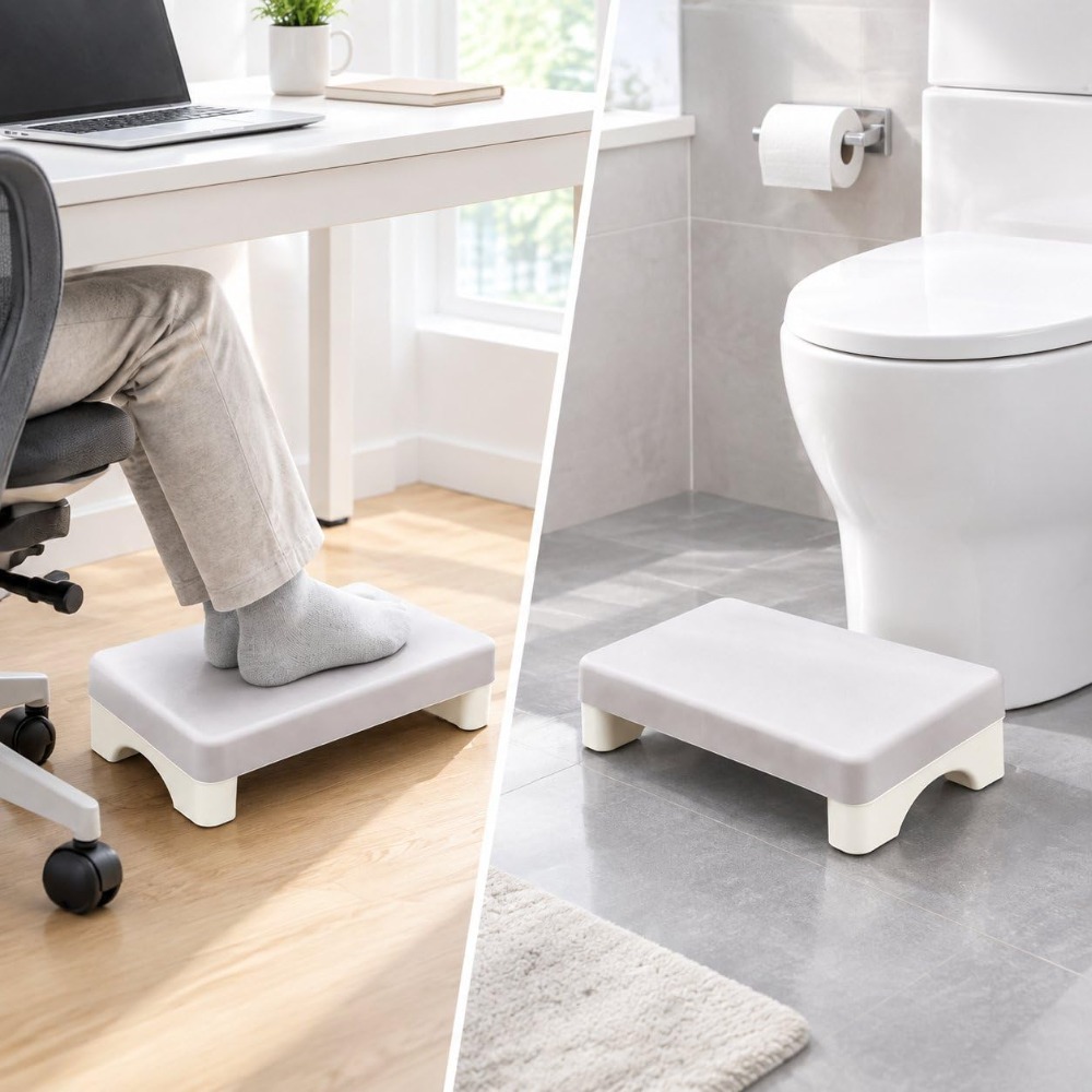 Apoio de pés ergonómico em PP  - Footrest Under Desk avaliação e preço